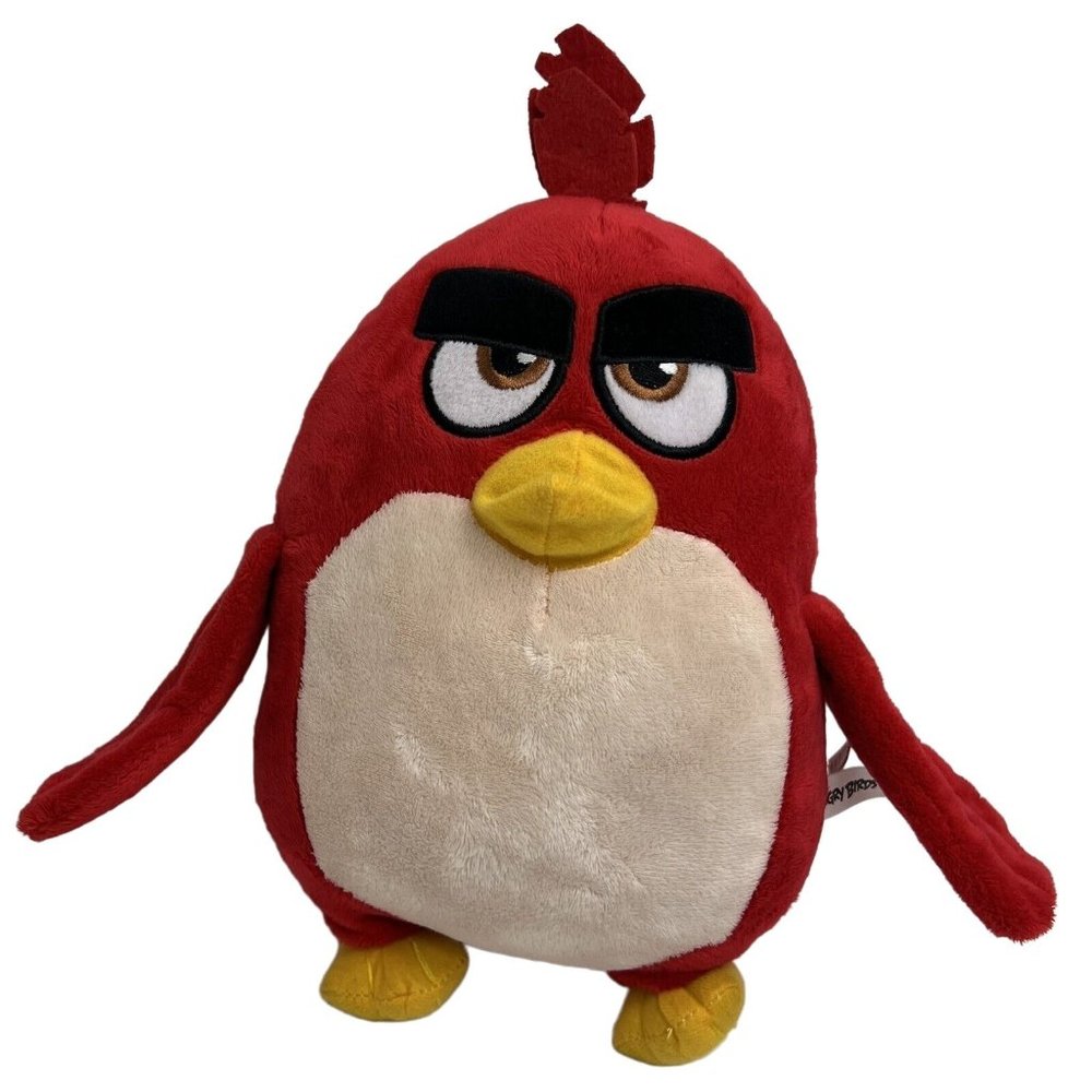 Angry Birds Plush Red Bird Stuffed Animal 2018 Toy Factory 11" Cuddle Kids Toy
